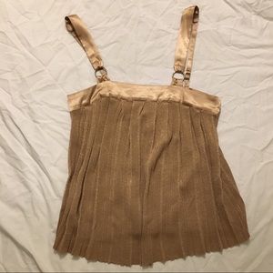 Arden B. Gold Sparkly Tank Top Blouse Size S